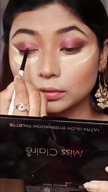 Obsession with Maroon Classic Indian Makeup?#shorts #glitteryeyes #indianmakeup смотреть онлайн