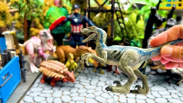 JURASSIC HEAVEN Dino Collection:Dimetrodon,Indoraptor, Velociraptor, Masiakasaurus & Therizinosauru смотреть онлайн