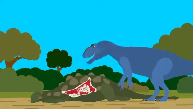Allosaurus Eating And Roaring Test смотреть онлайн