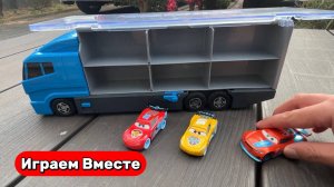 Играем в машинки для природе ! Видео для детей ! Игрушки из мультика Тачки !