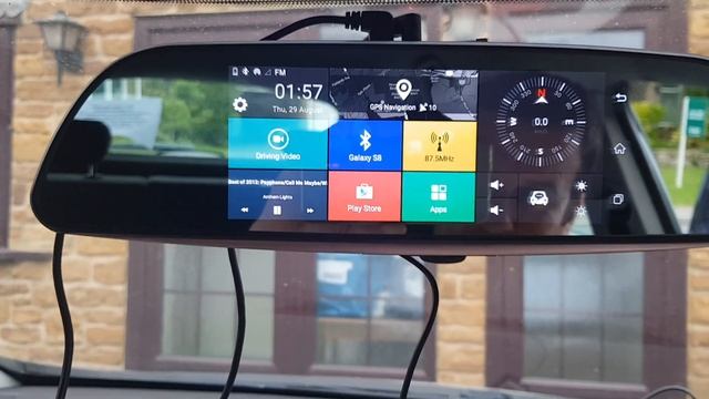 HD Rear-view Mirror Recorder & Navigation Test