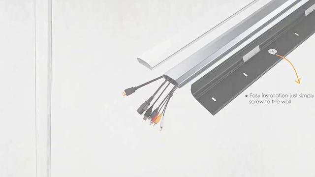 Cable cover strip Maclean MC-693 W 60x20x750mm Aluminum straight open and order Cable wire смотреть онлайн