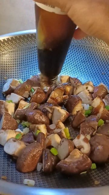 Yummy Mushroom With Oyster Sauce #asmr#food#shorts@BinaNelsJourney