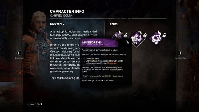 Dead by Daylight - Gabriel Soma's Perks смотреть онлайн