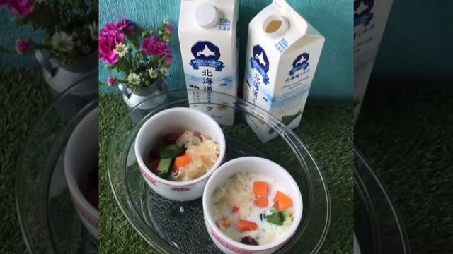 Steamed Papaya With Milk And Snow Fungus