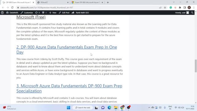 DP 900 Microsoft Azure Data Fundamentals Guide смотреть онлайн