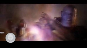 Бой Капитан Марвел против Таноса