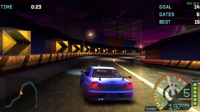 Need For Speed Underground Rivals Nissan Skyline GT-R R34 1999 Test Drive смотреть онлайн