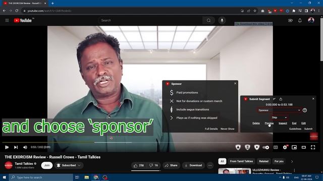 How to add Sponsor content (to Block) using SponsorBlock смотреть онлайн