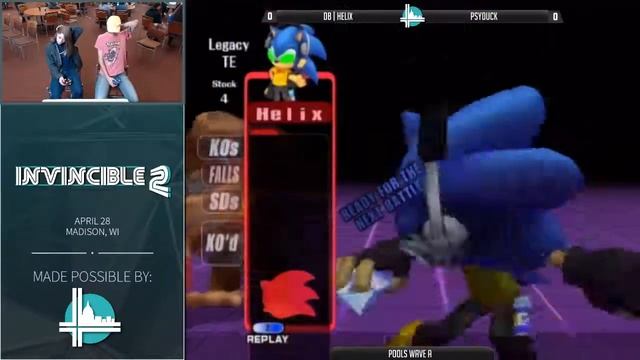 db | Helix (Sonic) vs Psyduck (Diddy) - Invincible 2 PM Pools смотреть онлайн
