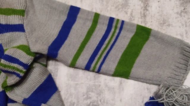 Готовая работа. "Огородный" джемпер на вязальной машине "Нева-5". смотреть онлайн