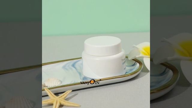 White Plastic Cream Jar Cosmetic Packaging Design смотреть онлайн
