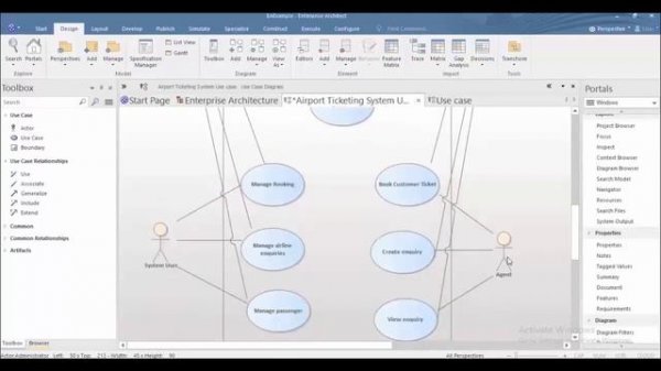 Use Case Diagram in Sparx enterprise architect