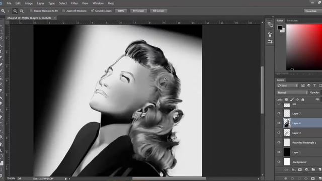 Rita Hayworth Speedpaint смотреть онлайн