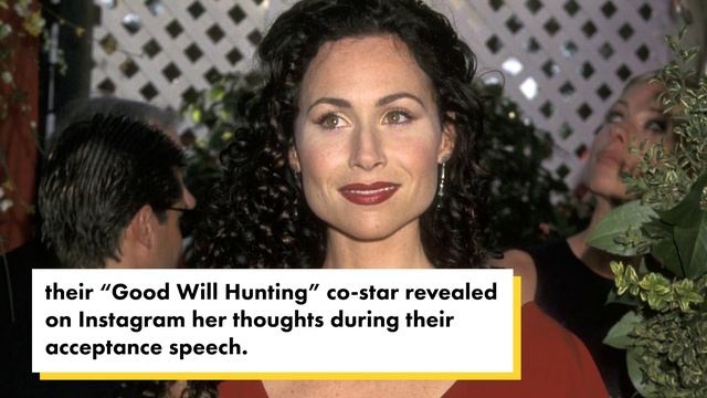 Minnie Driver reveals why she looked ‘so sad’ watching Matt Damon win 1998 Oscar смотреть онлайн