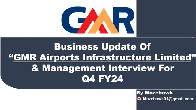 Q4 FY24 Business update of GMR Airports Infrastructure, Management Interview and results for Q4 FY2 смотреть онлайн
