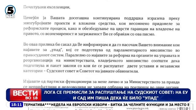 Вести на Канал 5 во 18, 04.06.2024 смотреть онлайн