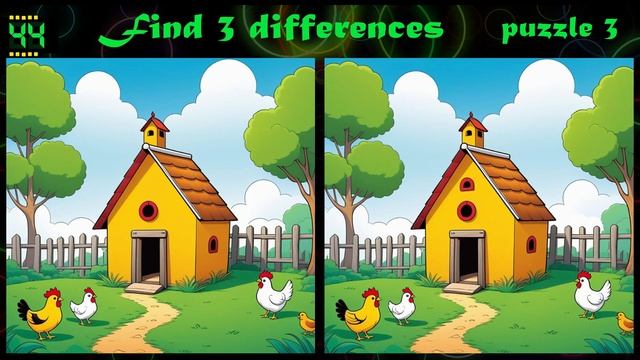 Find 3 Differences 🔍 Attention Test 🤓 Training game 🧩 Round 245 смотреть онлайн