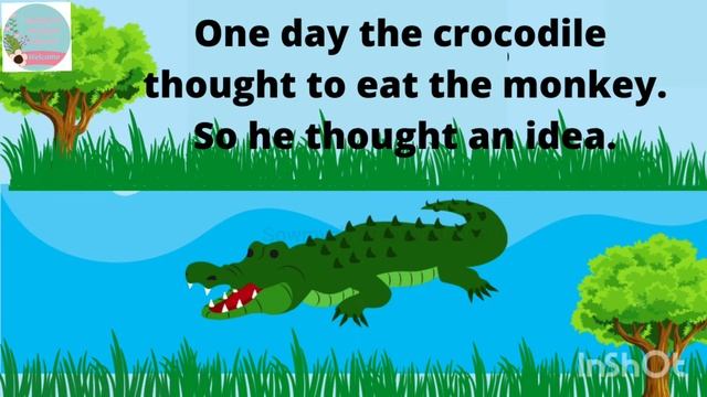 #TheMonkeyandthecrocodile The Monkey And the Crocodile story English|Kids English Story|Moral story смотреть онлайн