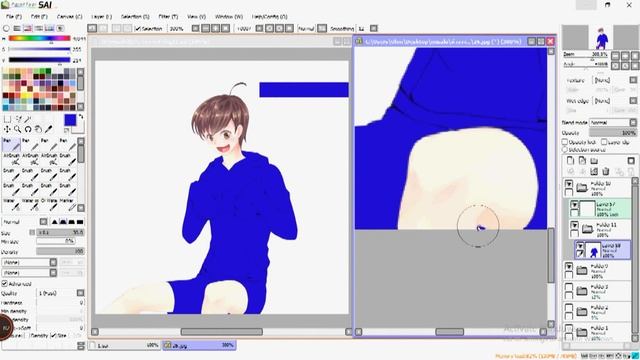 『SAI』SpeedPaint ≡ How to ready for color : Step by Step (เตรียมพื้นสีก่อนลงสีเก็บลายละเอียด) смотреть онлайн