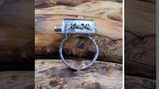 925 Ayar, Ölçüsü Ayarlanabilir, Siyah Turmolin ve Ametis Taşlı, Elişi Gümüş Yüzük смотреть онлайн