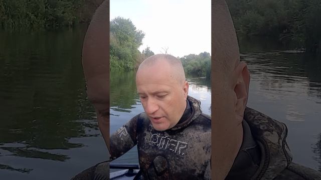 В очередной раз нож спас жизнь на подводной охоте... смотреть онлайн