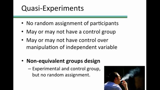 True, Quasi, Pre, and Non Experimental designs смотреть онлайн