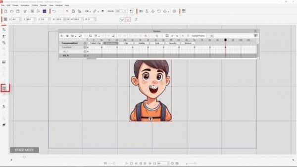 Анимация говорящего рта в Cartoon Animator .