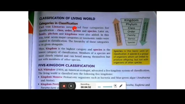 Class VII:: KINGDOM CLASSIFICATION:: Part I смотреть онлайн
