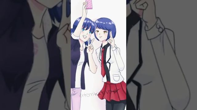 Аля, Маринетт и Кагами ❤️💗❤️