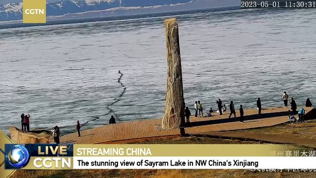 Live: The Stunning View Of Sayram Lake In NW China's Xinjiang – Ep. 2