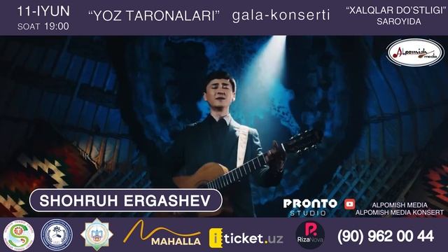 Afisha - Yoz taronalari Shou gala konsert 11 iyun soat 19:00 da (Alpomish Media) смотреть онлайн