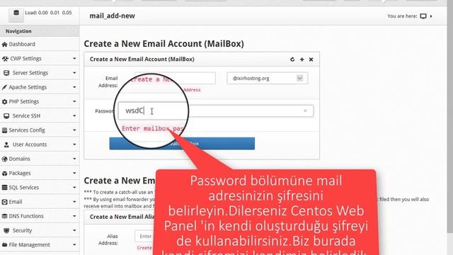 Centos Web Panel - Mail Hesabı Oluşturma смотреть онлайн