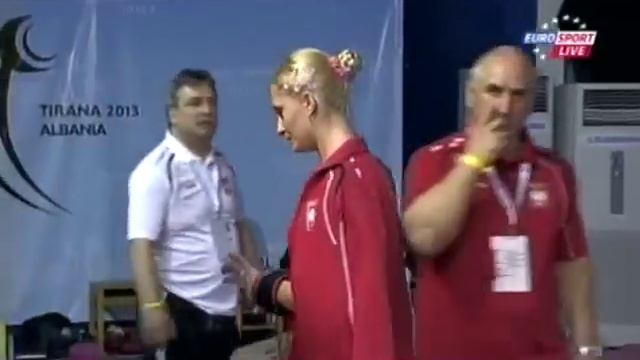 Женщины 63 кг Толчок ЧЕ 2013 смотреть онлайн