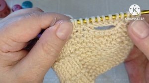 Горизонтальные петли, прорези для пуговиц/вяжем спицами...