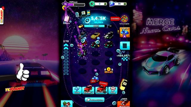 Merge Neon Car: Car Merger - NOOB LVL смотреть онлайн