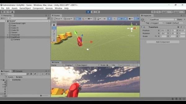 Unity Character Controller Third Person Camera Setup and Scripting
