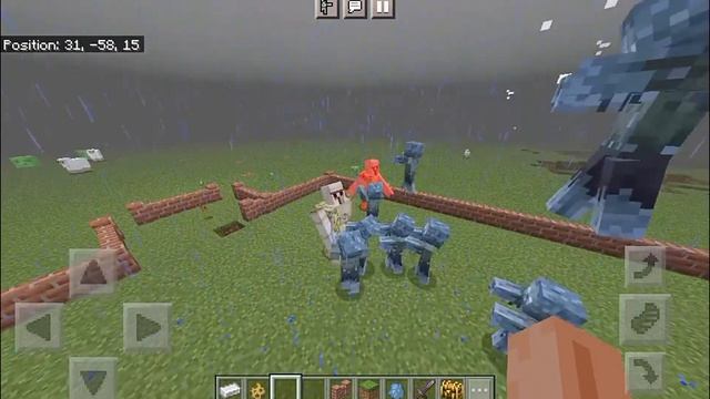 Minecraft Iron Golem Vs Frostbitten Addon Rotten Creature