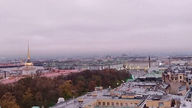 Санкт-Петербург с колоннады Исаакиевского собора смотреть онлайн