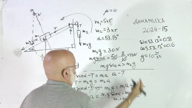 Физика . Динамика. Законы Ньютона .Решение задач . 2024 -15 смотреть онлайн