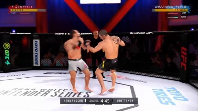 KO in 45 seconds | Hermansson vs Whittaker | EA Sports UFC 4 смотреть онлайн