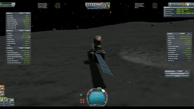 KSP 1.0.4: To the Mun and back on a 5 tons craft смотреть онлайн