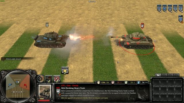 Company of Heroes 2 (Comet Tank Vs M26 Pershing) смотреть онлайн