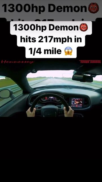 1300 horsepower demon 👹👹👹👹👹👹👹hits 217mph 1/4 mile смотреть онлайн