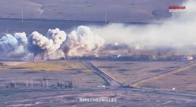 Работа ТОС-1А "Солнцепек" по позициям ВСУ, зима 2022 смотреть онлайн