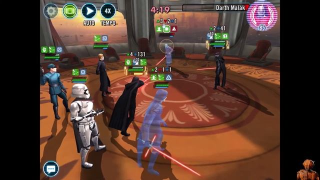SWGOH SLK vs SLK, Malak, Thrawn, KRU & HUX смотреть онлайн