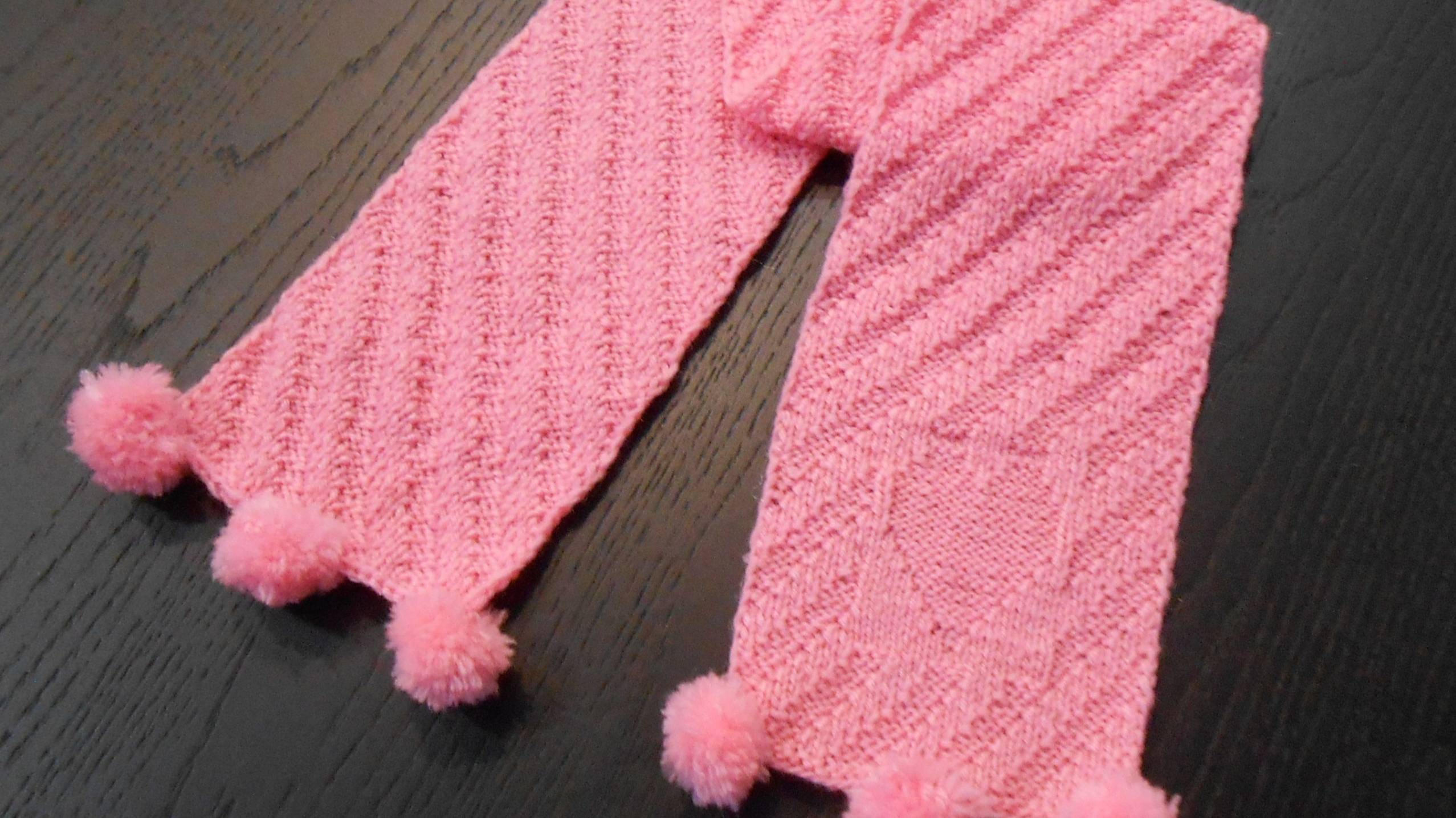 Детский двухсторонний шарфик спицами. МК Марьюшка смотреть онлайн