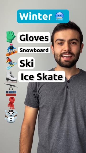 Winter vocabulary! 🥶 #englishhero #inglesfacil #ingles #english #learnenglish #inglesonline смотреть онлайн
