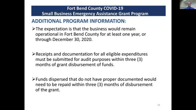 Small Business Emergency Assistance Grant Program смотреть онлайн