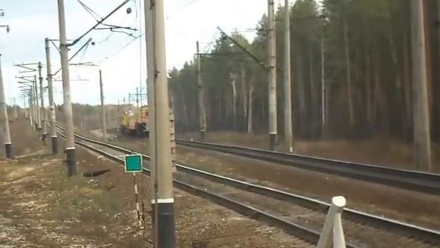 Тепловозы ЧМЭ3 с хозяйственным поездом смотреть онлайн